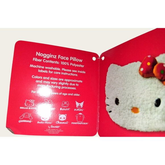 Hello Kitty & Friends Nogginz Face Pillow  100% Polyester  Machine Washable  Chr - Picture 8 of 9